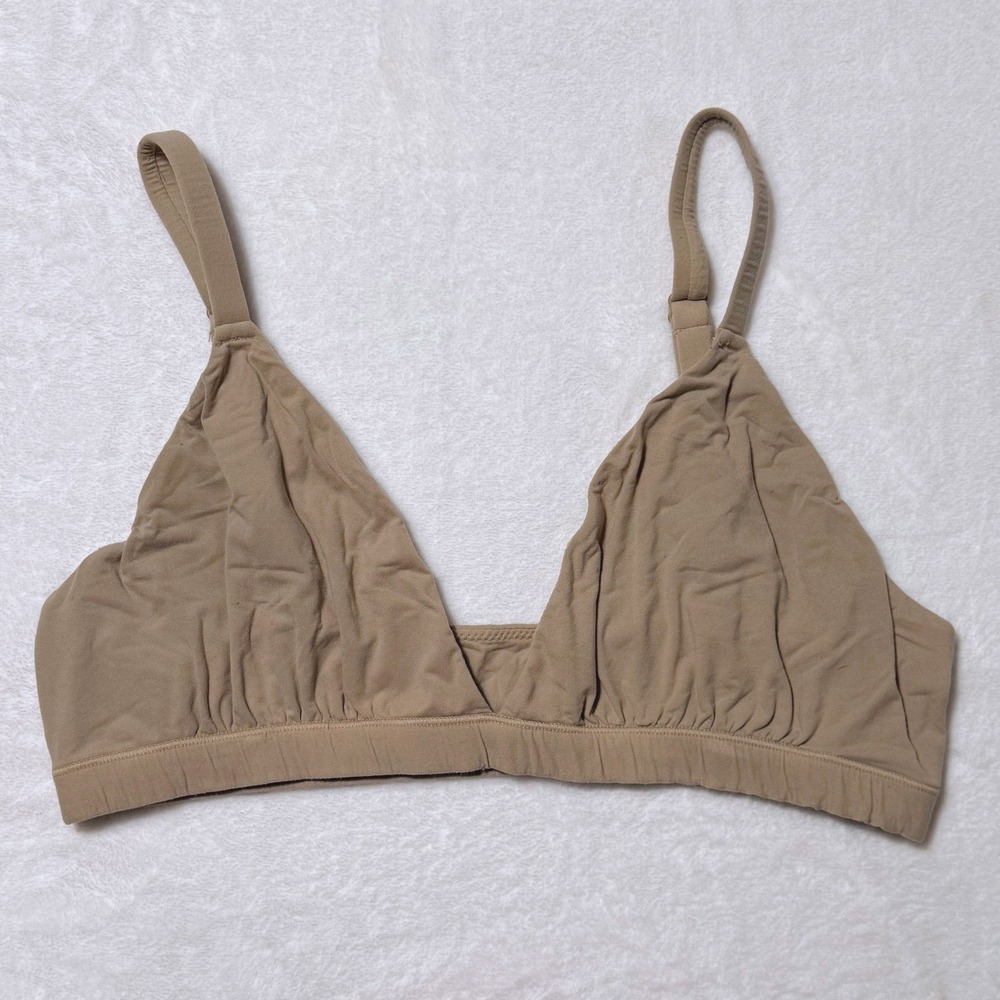 Skims Fits Everybody Triangle Bralette Small Adjustable Straps Soft Stretch